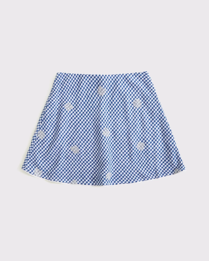 The A&F Sienna Linen-Blend Mini Skort