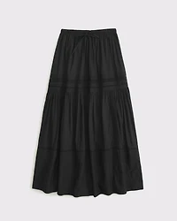 High Rise Pull-On Boho Maxi Skirt