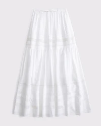 High Rise Pull-On Boho Maxi Skirt