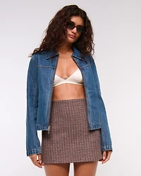 The A&F Scarlett Wool-Blend Mini Skort