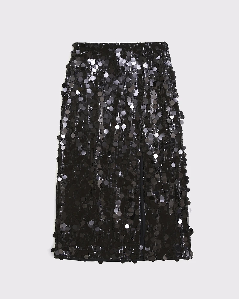 Sequin Maxi Skirt