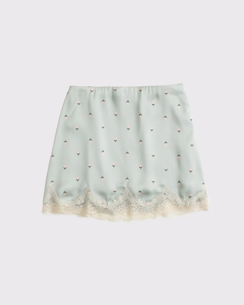 Lace Hem Mini Skort