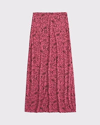 Reversible High Rise Maxi Skirt