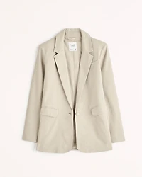 Linen-Blend Blazer