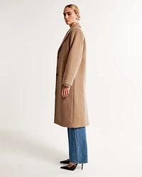Wool-Blend Tailored Topcoat