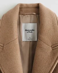 Wool-Blend Tailored Topcoat