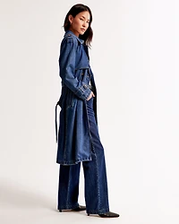 Denim Trench Coat