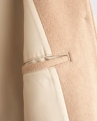 Wool-Blend Belted Coat