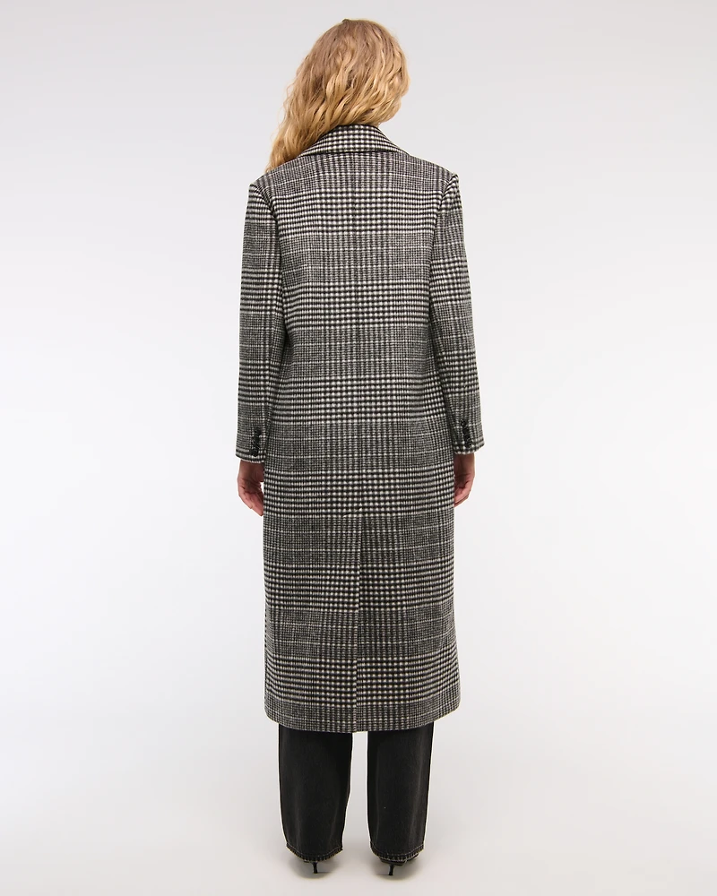 Wool-Blend Double-Breasted Coat