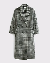 Wool-Blend Double-Breasted Coat