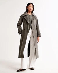 Wool-Blend Trench Coat
