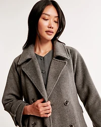 Wool-Blend Trench Coat