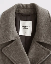 Wool-Blend Trench Coat