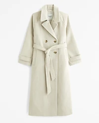 Wool-Blend Trench Coat