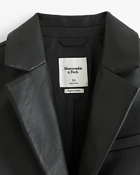 Vegan Leather Blazer