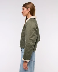Short Waxed Chore Jacket