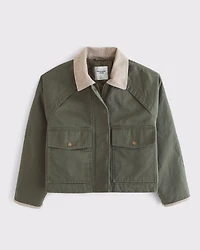 Short Waxed Chore Jacket