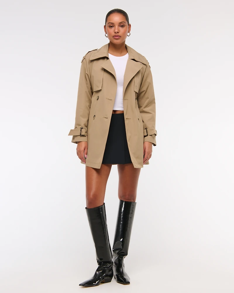 Mid-Length Trench Coat