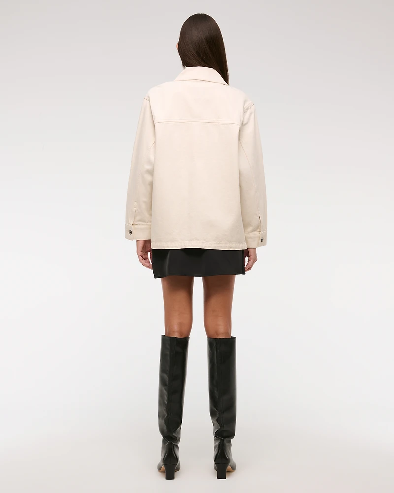 Denim Utility Shirt Jacket