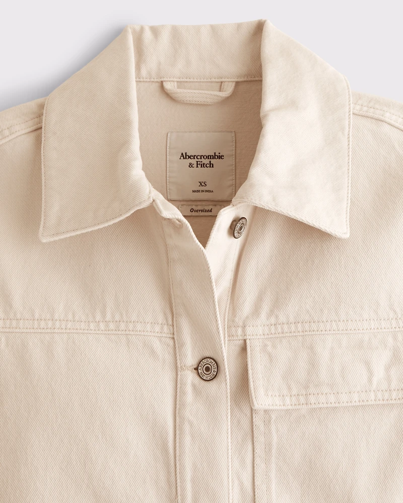 Denim Utility Shirt Jacket