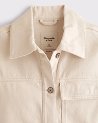 Denim Utility Shirt Jacket