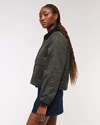 Short Waxed Chore Jacket