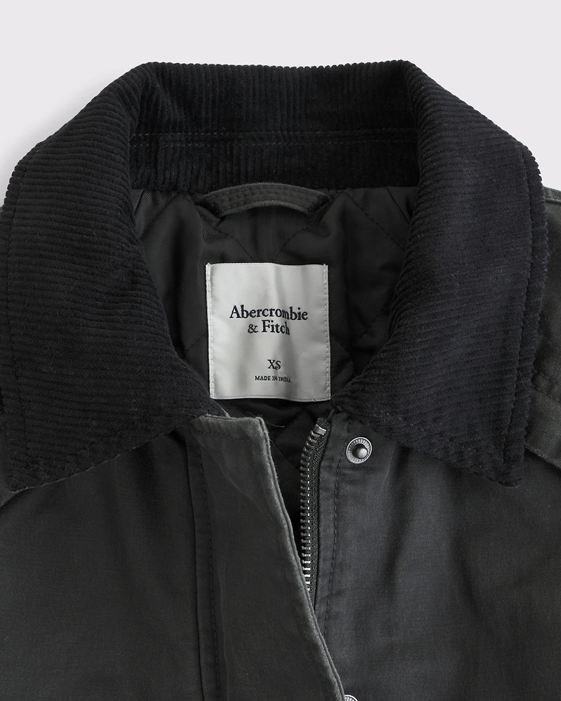 Short Waxed Chore Jacket