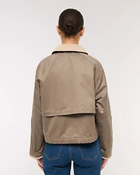Chaqueta de trabajo encerada corta