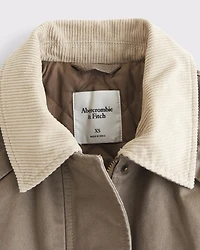 Chaqueta de trabajo encerada corta