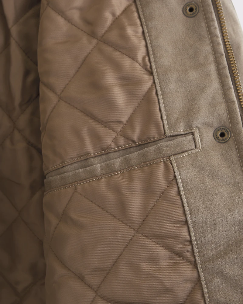 Chaqueta de trabajo encerada corta
