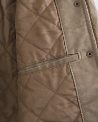 Chaqueta de trabajo encerada corta