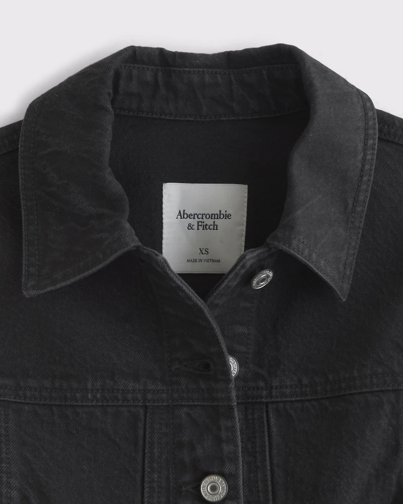 Slim Barrel Sleeve Denim Jacket