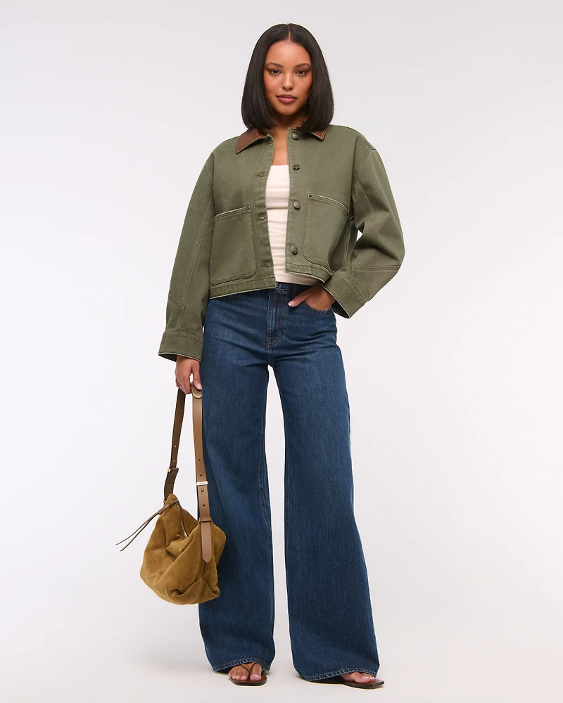 Short Twill Barn Jacket