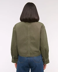 Short Twill Barn Jacket