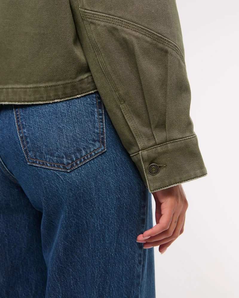 Short Twill Barn Jacket