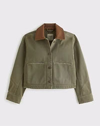 Short Twill Barn Jacket