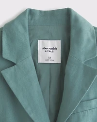 Short Sleeve Premium Linen Blazer