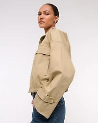 Lightweight Cinched Utility Jacket