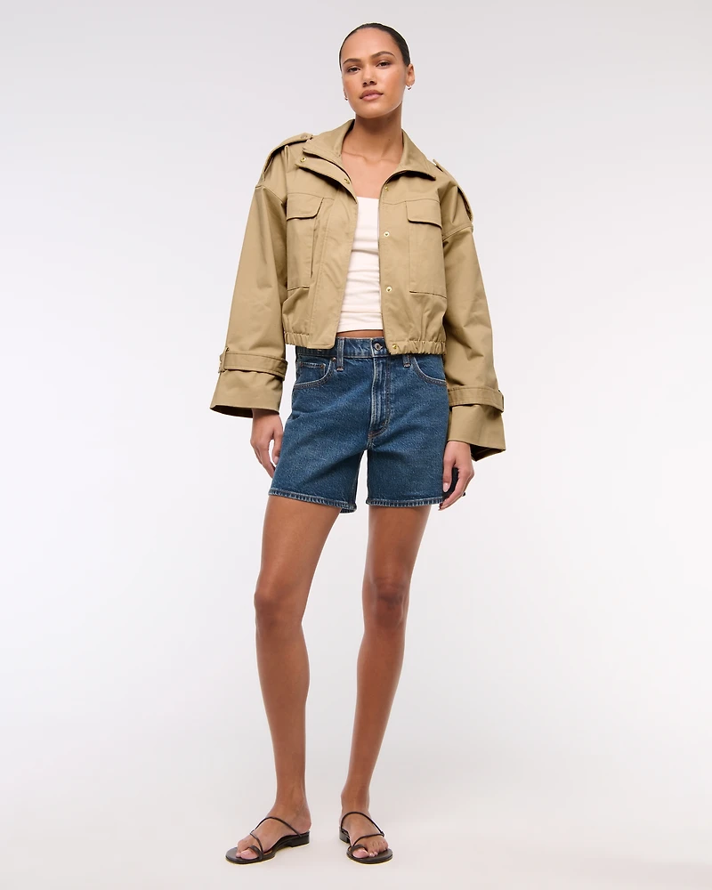 Lightweight Cinched Utility Jacket