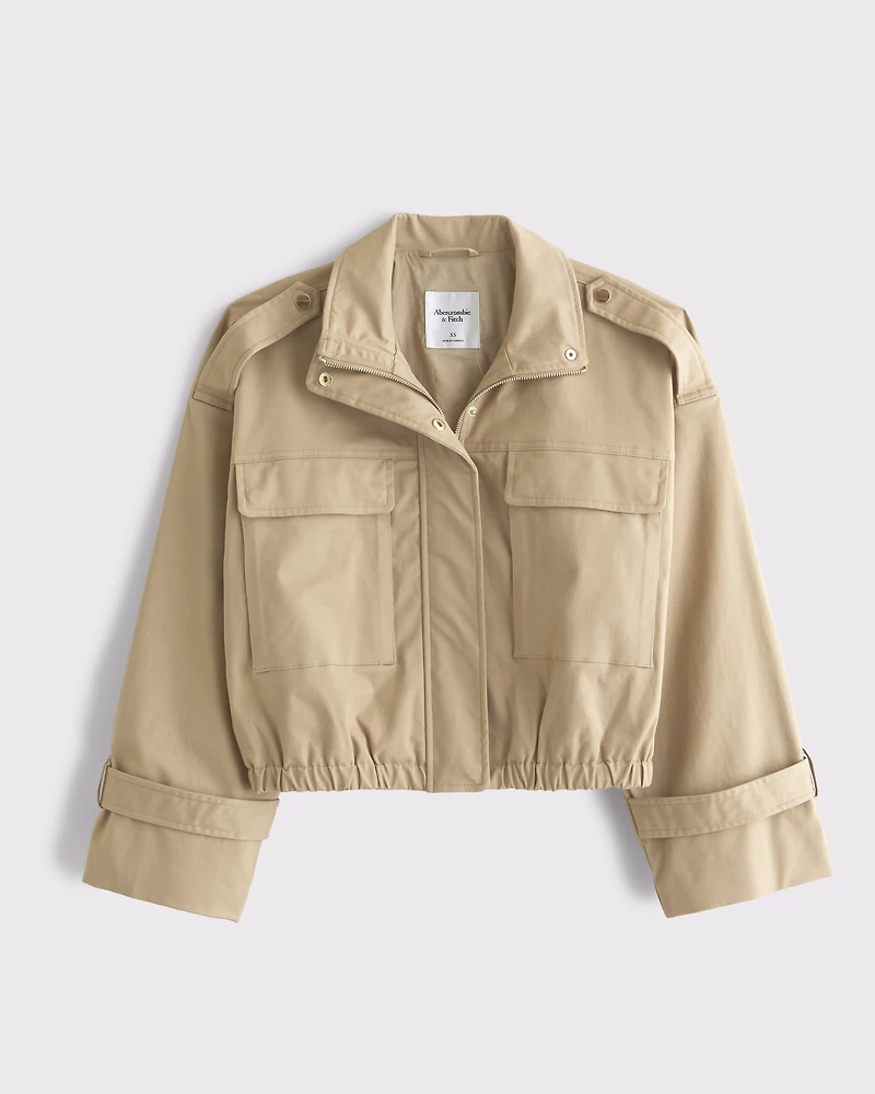 Lightweight Cinched Utility Jacket