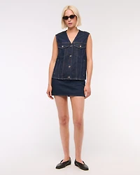 V-Neck Denim Vest