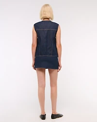V-Neck Denim Vest