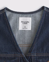 V-Neck Denim Vest