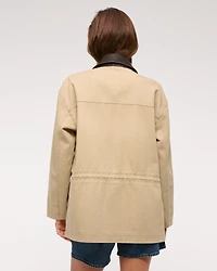 Cinched Waist Workwear Jacket