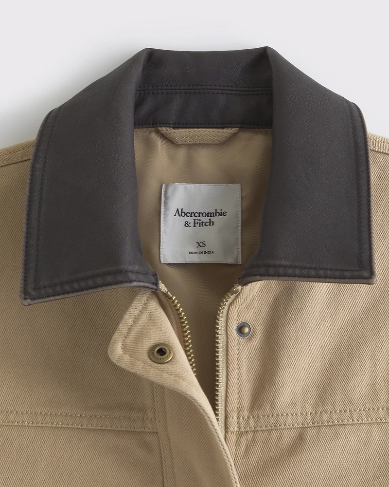Cinched Waist Workwear Jacket