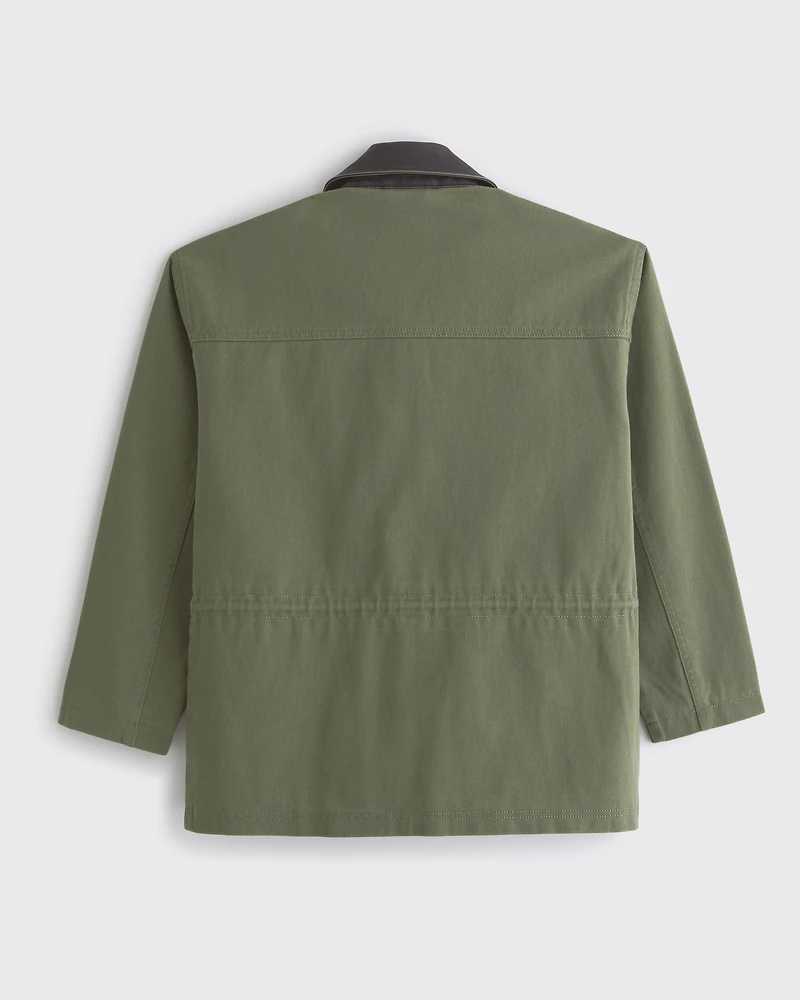 Cinched Waist Workwear Jacket