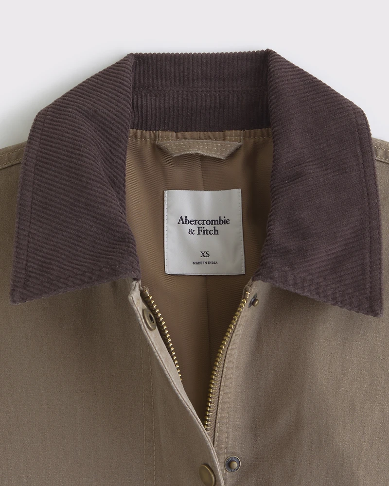 Mid-Length Waxed Barn Jacket