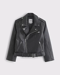 Vegan Leather Biker Jacket