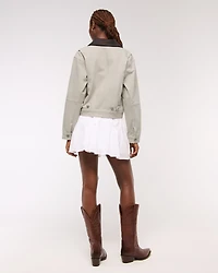 Denim Zip-Up Jacket