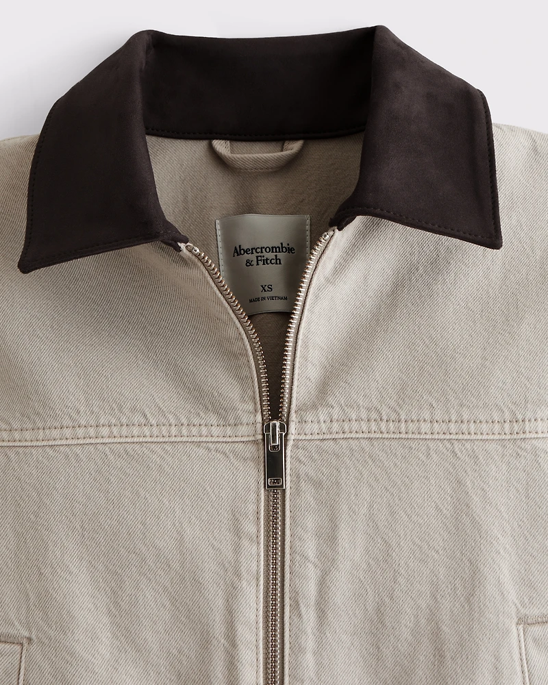 Denim Zip-Up Jacket